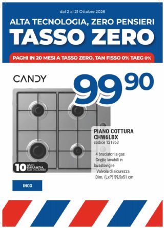 PIANO COTTURA CANDY CHW6LBX